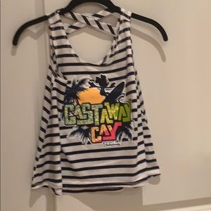 Stripped Disney Castaway Cay Tank Top